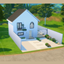 house with scandinavions look logo