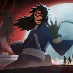 Animated Uchiha Ghost UI logo
