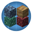 Create: Molten geodes; Ochrum, Crimsite, Asurine and Verdium automation logo