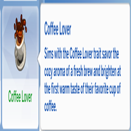 kiarasims Coffee Lover Trait / translation spanish by Monisims project image