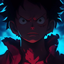 Animated Menu: Luffy Pirate King Aura One Piece logo