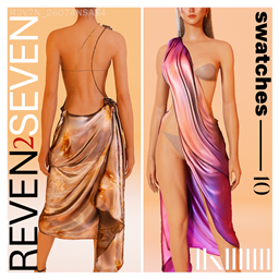 One Shoulder Draped Grecian Goddess Style Dress project image