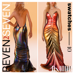Elegant Strapless Ruched Evening Dress logo