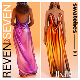 Flowing Draped Sophisticated Evening Dress project image