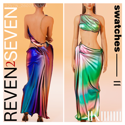 Ethereal Flowing Draped Evening Dress project image