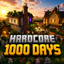 💀 1000 Days Hardcore Survival World logo