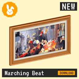 Raster Rabbit: Daily Drop - Marching Horizon | SHARED RHYTHM Genre Collection (3 New Paintings) project image