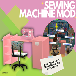 snootysims Sewing Machine Mod / translation spanish by Monisims project image
