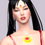  Magical Girl  decorative face - body logo