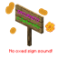 No oxed signs sound logo