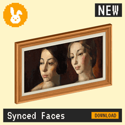 Raster Rabbit: Daily Drop - Synced Faces | SHARED RHYTHM Portrait Collection (3 New Paintings) project image
