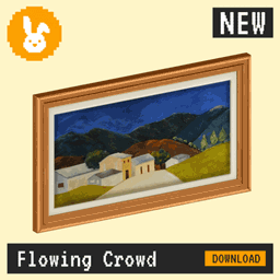 Raster Rabbit: Daily Drop - Flowing Crowd | SHARED RHYTHM Landscape Collection (3 New Paintings) project image