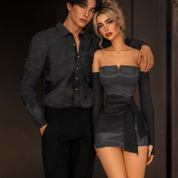 Midnight Elegance – Couple Outfit Set project image