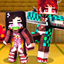 Kimetsu no Yaiba Survival SMP - Demon Slayer logo
