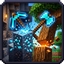 Someone's vein miner and Tree chopper logo