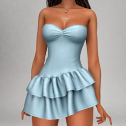 Layla - Strapless sweetheart mini dress (meadow set) project image