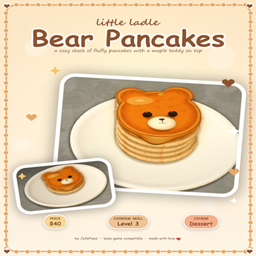 Little Ladle: Bear Pancakes Recipe By JellyPaws | Chinese Translation project image