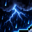 Rain sounds realistic logo