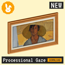 Raster Rabbit: Daily Drop - Processional Gaze | SHARED RHYTHM Portrait Collection (3 New Paintings) project image