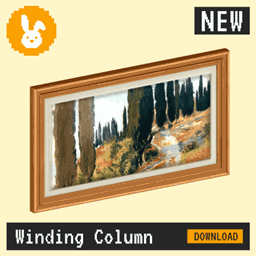 Raster Rabbit: Daily Drop - Winding Column | SHARED RHYTHM Landscape Collection (3 New Paintings) project image
