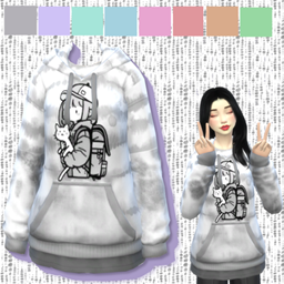 Maki Hoodie - 8 Tie-Dye Switches logo