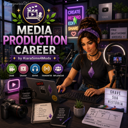 Media Production Career by KiaraSims4Mods - Tradução PTBR project image