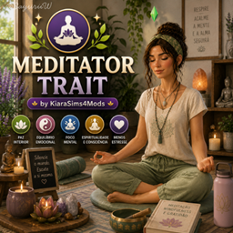 Meditator Trait by KiaraSims4Mods - Tradução PTBR project image