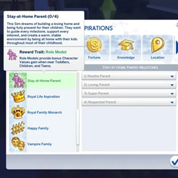 Aspiration: Stay-at-Home Parent  by KiaraSims4Mods | Traducido al español (traducción no mecánica) logo
