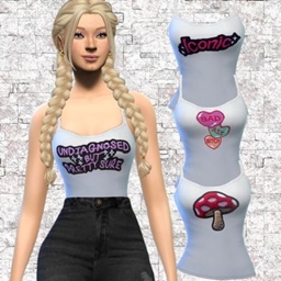 The Undiagnosed Icons Capsule – 4 Graphic Tanks project image