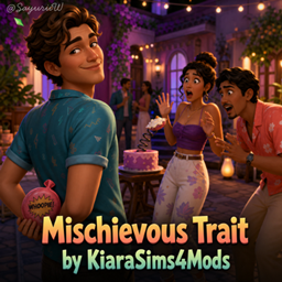 Mischievous Trait by KiaraSims4Mods - Tradução PTBR