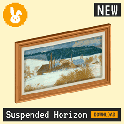 Raster Rabbit: Daily Drop - Suspended Horizon | HELD MOMENTS Landscape Collection (3 New Paintings)