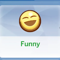 Funny trait by KiaraSims4Mods | Traducido al español (traducción no mecánica) logo