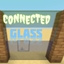 Connected glass logo