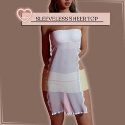 Strapless Long Flowy Top  logo