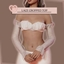 Lacey Strapless Crop Top logo