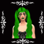 Cyber Rave y2k makeup logo