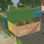 Container with stuff logo