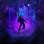 Animated Menu: Miles Morales Freefall logo