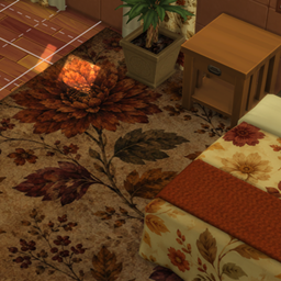 Timeworn Autumn Bloom Rug logo