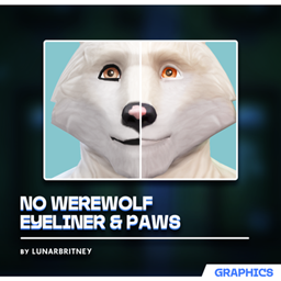 No Werewolf Eyeliner & Paws logo