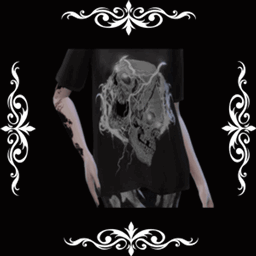 Goth Gothic Skull Graphic Tee logo