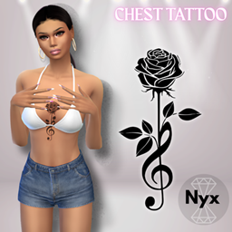Ciao Amore chest tattoo project image