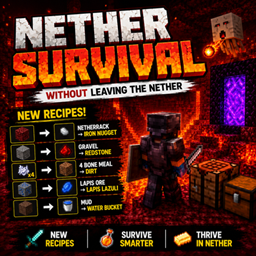 Nether Survival - Without Leaving The Nether New Recepies project image