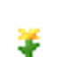old yellow flower logo
