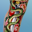 Dagger and snake tattoo logo