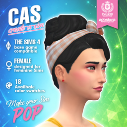 IDxA Hairstyle Rosalie Vintage Bow Updo project image