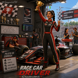 Race Car Driver by KiaraSims4Mods - Tradução PTBR