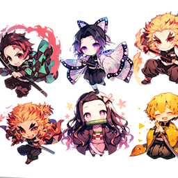 Demon Slayer - Wall Stickers - 10 Swatches logo