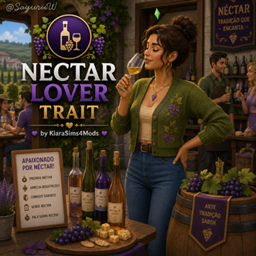 Nectar Lover Trait by KiaraSims4Mods - Tradução PTBR