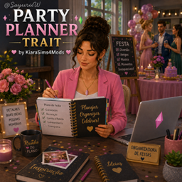 Party Planner Trait by KiaraSims4Mods - Tradução PTBR project image